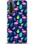Huawei P Smart 2021 Kılıf Hd Baskılı - Flamingo Ananas 1
