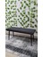 Siyah Metal Ayaklı Metal Kasalı Bench Mutfak Salon Antre Yatak Odası Balkon Puf Bank 3