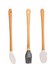 Mıen 3 Parça Mini Silikon Kaşık Spatula Fırça - Yanmaz Yapışmaz Hazırlık Seti - 23 cm 3
