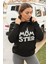Pamuklu Tarz Oversize Kadın Kapşonlu Sweatshirt 1