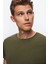 Slim Fit Haki T-shirt 4HC141996753M 2
