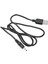 USB 2.0 A Tipi Erkek - Tek 3,5 mm Jak Dc Güç Kablosu Kablosu Siyah 20" (Yurt Dışından) 4