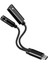 USB C - 3.5mm Kulaklık Jak Adaptörü 2'si 1 Arada, Galaxy S21 S20 Ultra S20 Siyah Için Pd 60W Hızlı Şarjlı Ses Kablosu (Yurt Dışından) 1