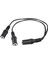 28CM 3.5mm Dişi - Çift Jak Dişi Y Splitter Stereo Ses Kablosu Siyah (Yurt Dışından) 4