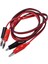Çift Klipsli Banana Plug Erkek - 2 Test Ucu Siyah ve Kırmızı Kablo (Yurt Dışından) 3