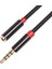 3.5mm Jack Aux Audıo Erkek - Dişi Uzatma Kablosu Mikrofonlu Stereo 3.5 Ses Adaptörü Pc Kulaklık Için (1m) (Yurt Dışından) 2