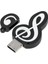 USB 2.0 Çubuk Sevimli Karikatür Bellek Çubuğu Müzik Notaları Sembolü USB 2.0 Bellek Harici USB Flash Sürücü Bellek Çubuğu 16 GB (Yurt Dışından) 2