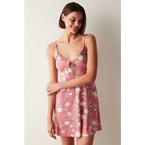Penti Floral Pembe Elbise Gecelik