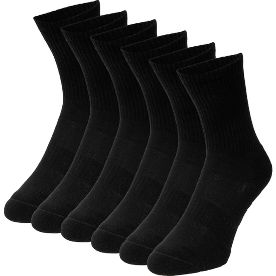 DuraSocks Erkek-Kadın Uniseks Spor Çorap, Anti-Bacterial, Tenis, Esnek,  Dikişsiz Çorap (6 Çift)