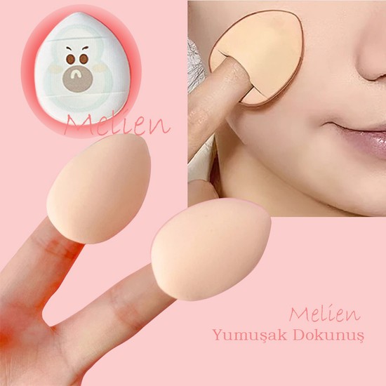 Melien 2 Adet Mini Kozmetik Puf Parmak Yüz Makyaj Sünger Göz Fiyatı