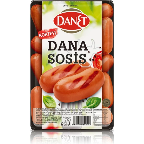 Danet Kokteyl Sosis 215 gr