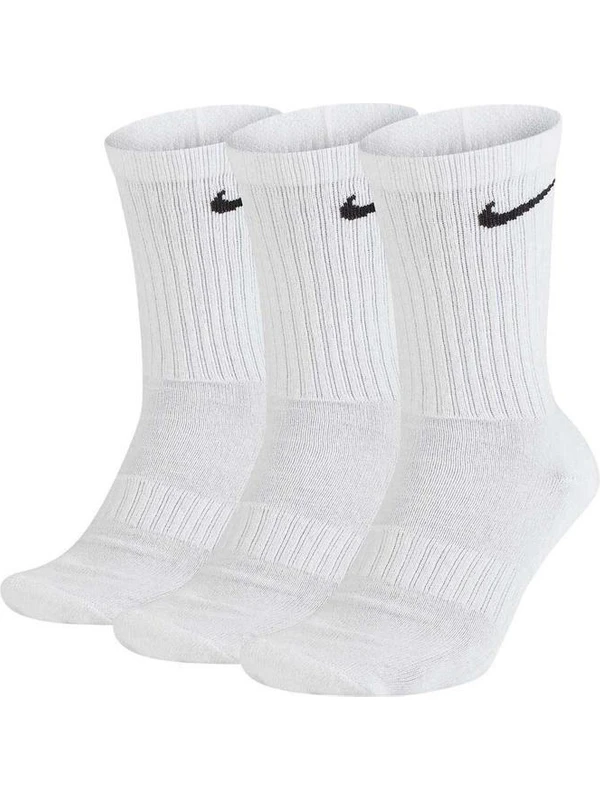 Nike U Nk Everyday Cush Crew 3pr  Beyaz Çorap - SX7664-100