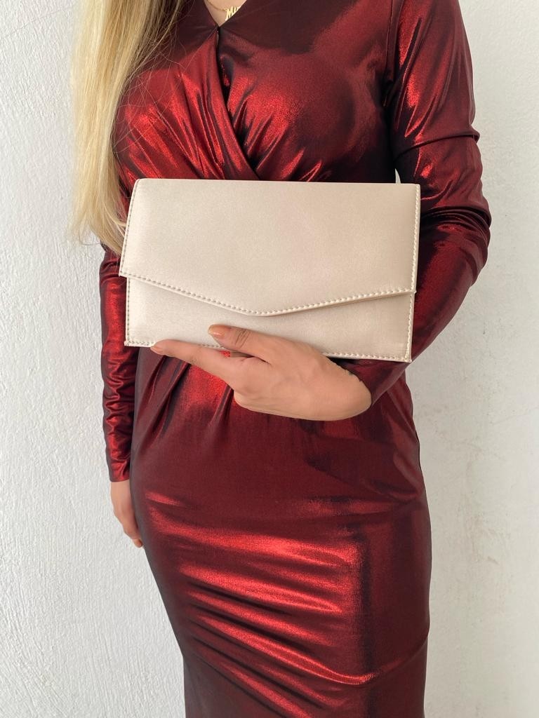 Sh Poly 1 Saten Siyah Abiye Çanta Clutch Portföy Askılı Omuz ve El Çantası 2023 görsel 8
