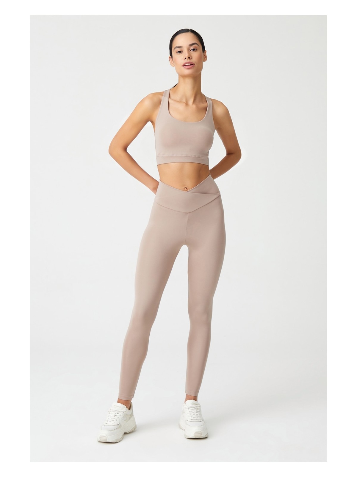 Los Ojos Bej Çapraz Bel Detaylı Tayt Envelope