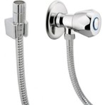 Newstore Home Krom Taharet Hortumu ve Askı 100 CM Alüminyum Malzeme ile Ergonomik Kullanım