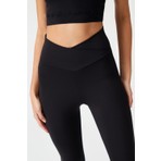 Los Ojos Siyah Çapraz Bel Detaylı Cross Waist Tayt Envelope