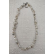 Bade Accessories Ay Taşı Kırıktaş Doğaltaş Kolye