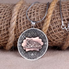 Takı925 Hasbi Allah Yazılı 925 Ayar Gümüş Otantik Model Kolye