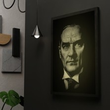 Masifhan Atatürk Metal Işıklı Tablo Aydınlatma