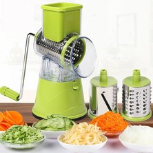 Kuadu Shop Yeşil Stil Manuel Döner Mutfak Bıçağı Dilimleyici Çok Fonksiyonlu Yuvarlak Mandolin Dilimleyici Patates Peynir Mutfak Aracı Aksesuarları (Yurt Dışından)