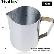 Kuadu Shop Walfos 150ML Stili Stil Espresso Kahve Süt Kupaları Fincan Tencereler Sürahi Saplı El Sanatları Kahve Çelenk Fincan Latte Sürahi Kalınlaştırılmış Paslanmaz Çelik (Yurt Dışından)