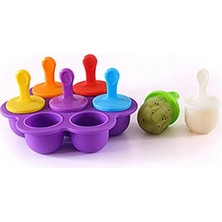 Kuadu Shop Koyu Mor Tarzı S Beden Mini Buz Kalıbı Pops Dondurma Topu Lolly Maker Dondurma Kalıpları Bebek Diy Gıda Takviyesi Aracı Meyve Sallamak Dondurma Kalıp Dropship (Yurt Dışından)