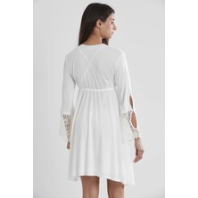 Pierre Cardin 6'lı Penye Gecelik Sabahlık Takım Çeyiz Seti 5325 - Ekru