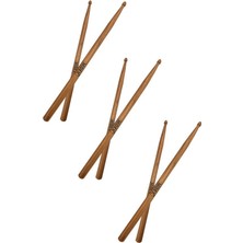 Midex OAK-110-7A-3X Ahşap Meşe Ağacı Bateri Davul Bageti 7A Drumsticks - 3 Çift