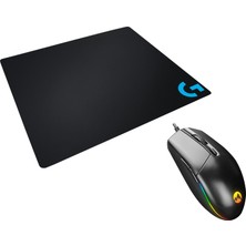 Everest SM-X97 R-Star USB 5 Tuşlu Rgb Işıklı 6400DPI Gaming Logitech Kare Mouse Pad Oyuncu Mouse Set