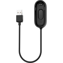 TahTicMer Xiaomi Mi Band 4 Uyumlu Şarj Aleti Cihazı Kablosu Mi Band 4 Için Uyumlu Manyetik Mıknatıslı Şarj Aleti Siyah