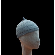 Salar Ticaret Hacı Takkesi Namaz Takkesi Gri Rengi Desenlerde Farklılık Olabilir