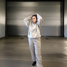 Ceyss Design Unisex Üç Iplik Şardonlu Sweatshirt Eşofman Takımı