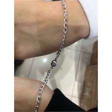 Daily Fashion Antik Paslanmaz Çelik Unisexk Mıknatıslı Sevgili Bilekliği (1 Çift )