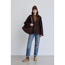 Manuka Milana Kaşe Ceket Kahverengi