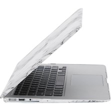 McStorey Macbook Air M1 Kılıf 13 inç A1932 A2179 A2337 ile Uyumlu F.Marble