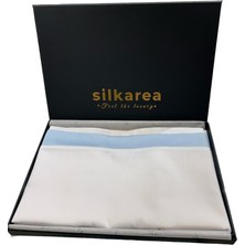 Silkarea Yastık Kılıfı Takımı Beyaz-Mavi