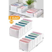 Serstil 2 Adet - Medium 11 Gözlü Çekmece Içi Düzenleyici Organizer 16 x 40 x 12