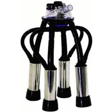 Kef Pençe Komple 240 cc 1,5 mm Krom Memelik Kılıfı Kısa Kauçuk Memelik Lastiği Süt Akış Göstergeli