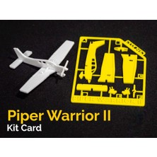 Internos Design 3’lü Piper Warrior 2 Uçak Maketi Kit Kartı Seti