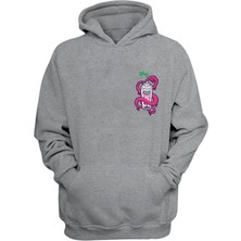The Wert Unisex Spray Paınt Baskılı Gri Normal Kalıp Şardonlu Kalın Sweatshirt