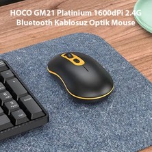 Ason Plus Hoco GM21 Platinium 1600DPI 2.4g Bluetooth Kablosuz Optik Mouse