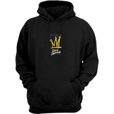 The Wert Unisex King Of Everything Baskılı Siyah Normal Kalıp Şardonlu Kalın Sweatshirt