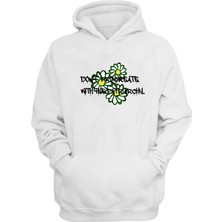 The Wert Unisex Dont Procreate Wıth The Patrıarchy Baskılı Beyaz Normal Kalıp Şardonlu Kalın Sweatshirt