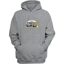 The Wert Unisex Fuckın Busıness Club Baskılı Gri Normal Kalıp Şardonlu Kalın Sweatshirt