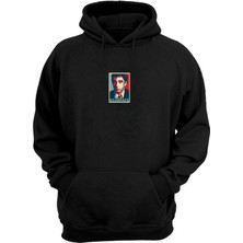 The Wert Unisex Scarface Baskılı Siyah Normal Kalıp Şardonlu Kalın Sweatshirt