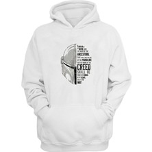 The Wert Unisex Creed Of The Watch Natural Tee Baskılı Beyaz Normal Kalıp Şardonlu Kalın Sweatshirt