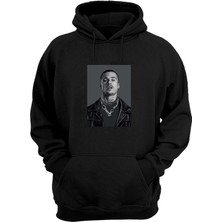 The Wert Unisex Tyler Durden Vesikalık Baskılı Siyah Normal Kalıp Şardonlu Kalın Sweatshirt