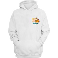 The Wert Unisex Dragon Ball Roshi Ig Master Baskılı Beyaz Normal Kalıp Şardonlu Kalın Sweatshirt