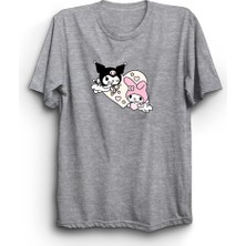 The Fame Kuromi And Kitty, Kalp, Heart Tişört