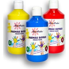 Bloomkiddies Yıkanabilir Parmak Boya 3'lü Set 1 (3X300 ml Şişe)